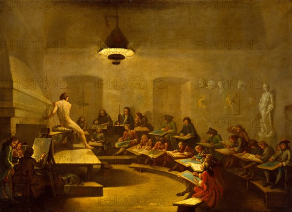 A Life Class, early 19th century?. Creator: Unknown.