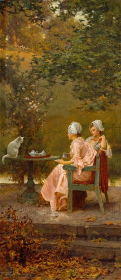 Good Friends, 1887. Creator: Marcus Stone.