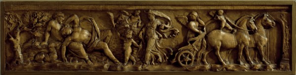 Cast of sarcophagus (of Gerontia) with front panel showing Endymion and Selene. Creator: Unknown.