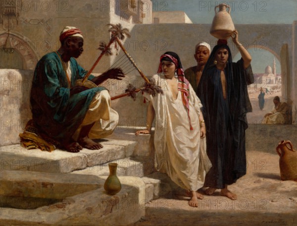 The Song of the Nubian Slave, 1863. Creator: Frederick Goodall.