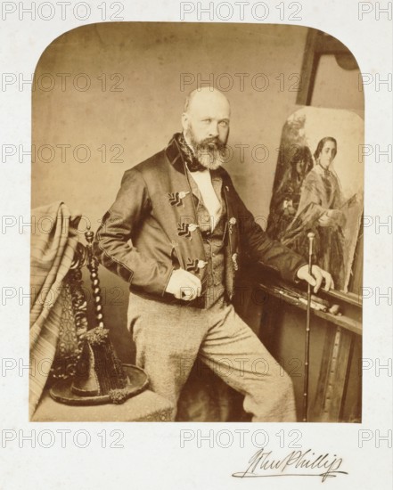 John Phillip RA, c1857. Creator: William Henry Lake Price.