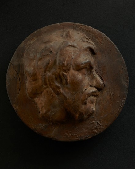 Cast of head of barbarian auxiliary with cowlick. Creator: Unknown.