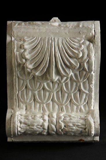 Cast of modillion decorated with a palmette at its base, late 18th or early 19th century. Creator: Unknown.