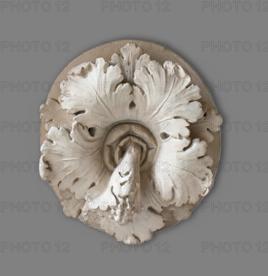 Cast of rosette with prominent pistil from the Temple of Venus Genetrix, late 18th century. Creator: Unknown.