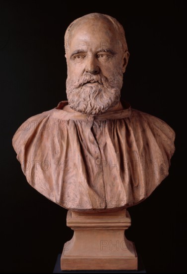 Bust of Edward Armitage, R.A., 1876. Creator: Joseph Edgar Boehm.