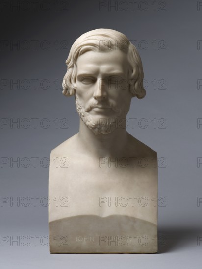Bust of John Gibson, R.A., 1868. Creator: William Theed.