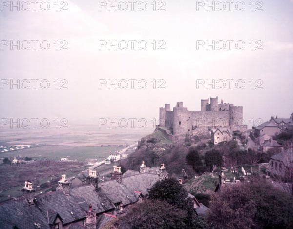 Harlech Castle, Wales, c1955.  Creator: Arthur Charles Kirby Ware.