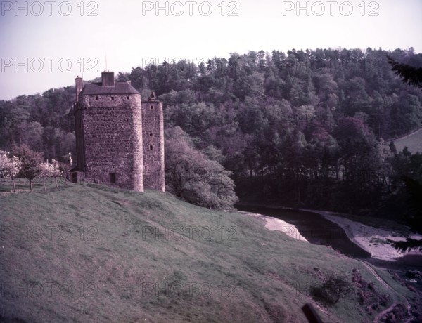 Neidpath Castle, Peebles, Scotland, c1955. Creator: Arthur Charles Kirby Ware.