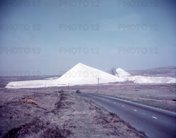China clay mines near Bodmin, Cornwall, c1955. Creator: Arthur Charles Kirby Ware.
