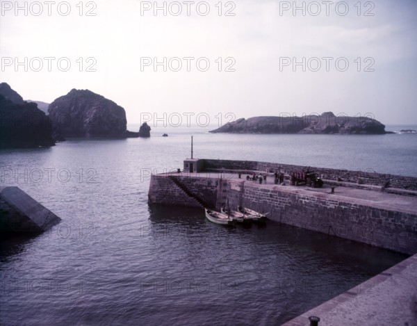 Mullion Cove Harbour, Cornwall, c1955. Creator: Arthur Charles Kirby Ware.
