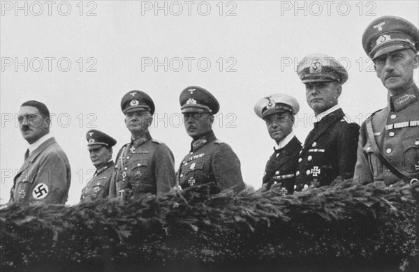 Celebrations of Germany's remilitarization operations in June 1935