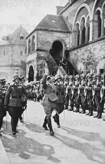 Hitler attending the Reich Harvest Thanksgiving Festival, 1934
