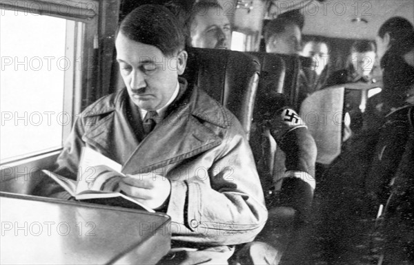 Hitler during a trip across Germany in 1934