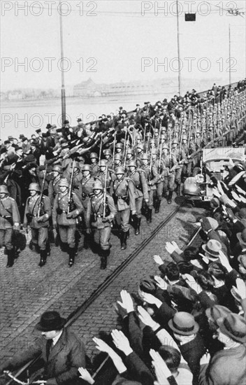 Remilitarisation de la Rhénanie, 1936