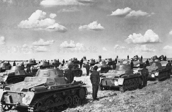 Unité de chars allemands en 1935