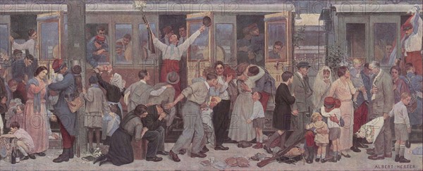 Première Guerre Mondiale - Panneau gare de l'Est sur la moblilisation - 1914 Premiere Guerre Mondiale - Panneau gare de l'Est sur la moblilisation - 1914