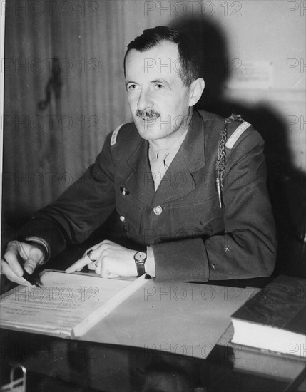 Le général Leclerc. Leclerc Philippe Marie de Hautecloque, dit Belloy-Saint-Léonard (1902-1947), Maréchal de France à titre posthume en 1952.