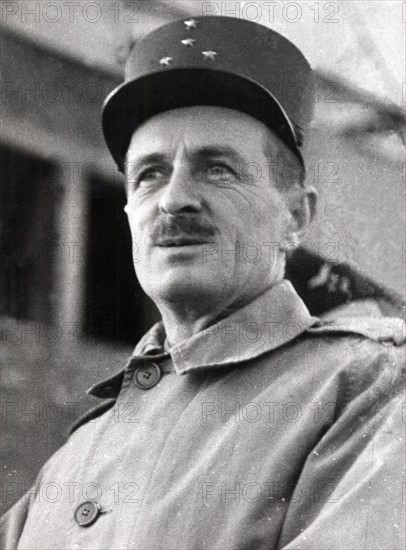 Le général Leclerc. Leclerc Philippe Marie de Hautecloque, dit Belloy-Saint-Léonard (1902-1947), Maréchal de France à titre posthume en 1952.