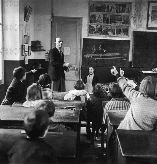 Cours de musique en 1942