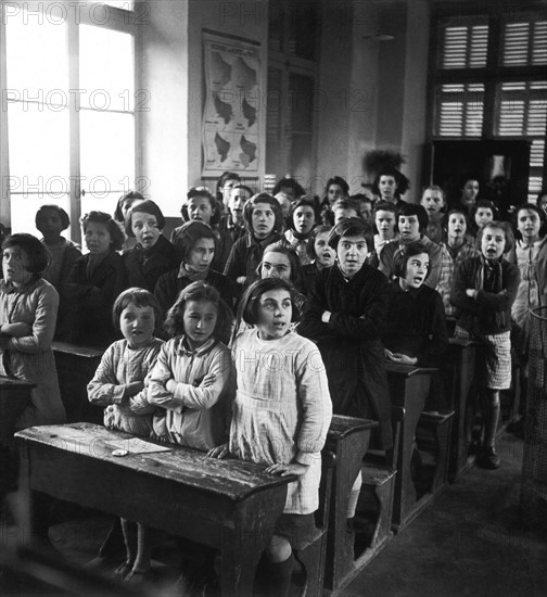 Cours de musique en 1942