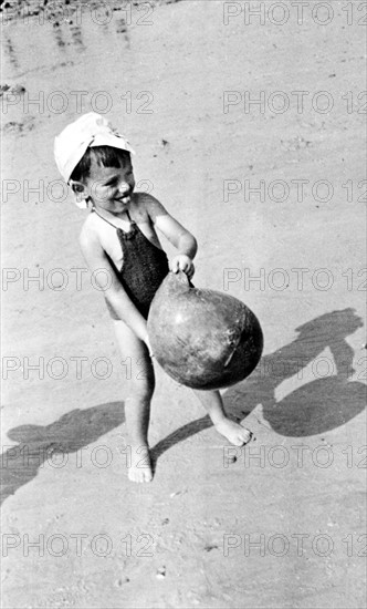 Vacances au bord de mer en 1947