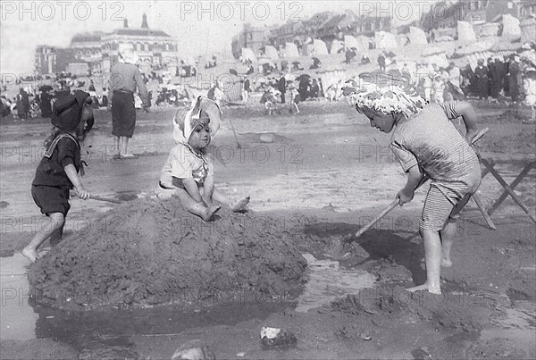 Le mois d'août sur les plages de Normandie