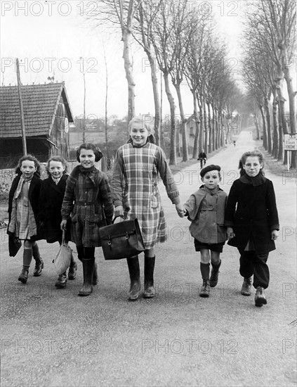 Ecoliers en 1951