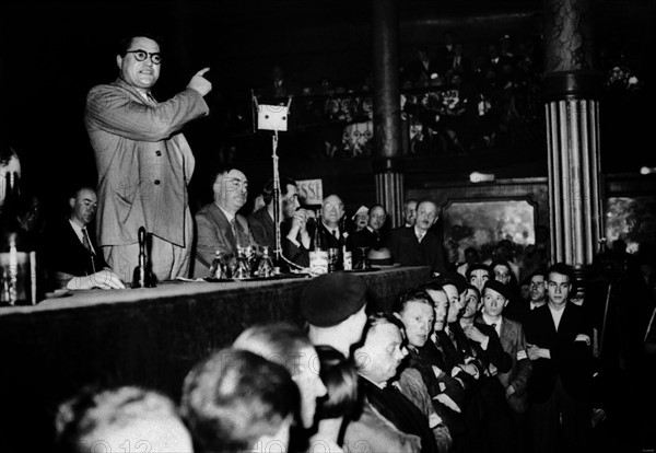 Jacques Doriot during a speech in 1937