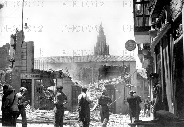 Spanish Civil War, Toledo, 1936