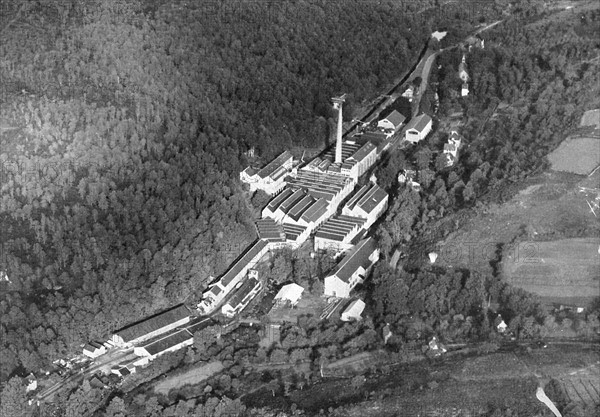Vue aérienne de l'usine de Cascadec à Scaër