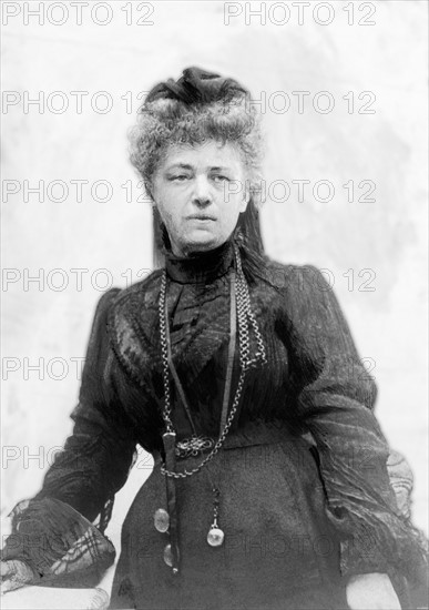 Portrait en 1905 de Bertha Kinsky, baronne von Suttner, première femme à obtenir le prix Nobel de la paix en 1905. Romancière autrichienne née en 1843 et décédée en 1914.