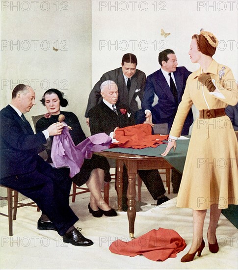 Christian Dior in his workshop in 1950