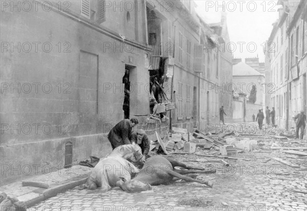 La ville de Soissons en 1914