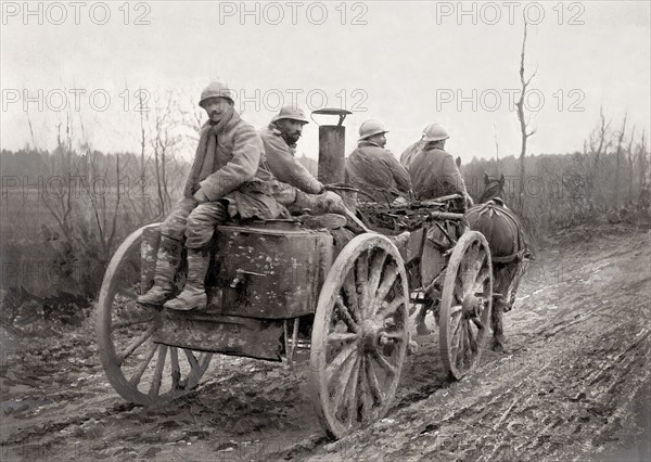 Field kitchen in Verdun, March 1916