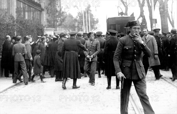 Clashes in the streets of Madrid, 1936