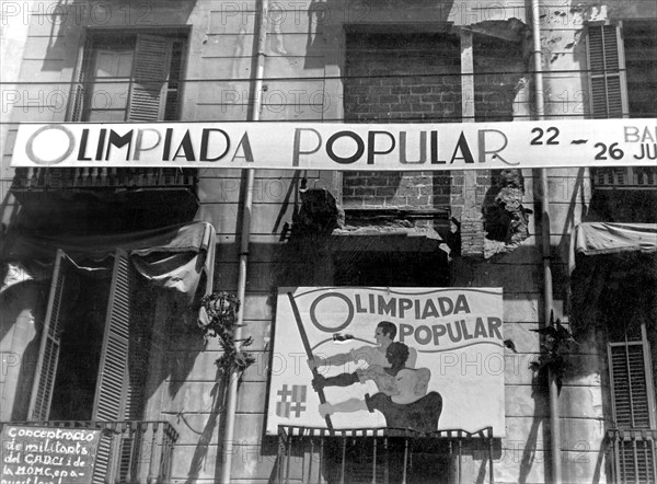 Olympiades Populaires de Barcelone, en juillet 1936