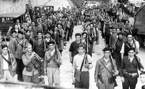 Republican militiamen, 1936