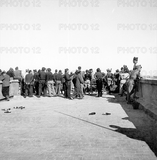 The Nationalist troops in Illescas, 1936