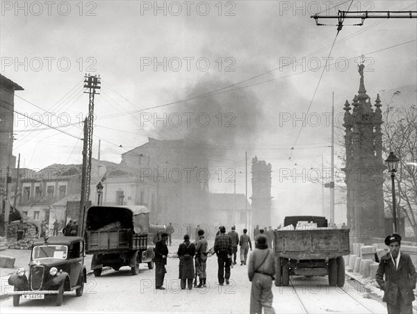 The siege of Madrid in 1936