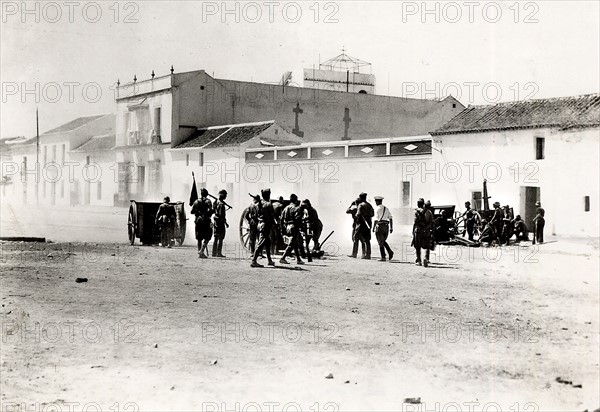 Fightings in the North of Spain, 1936