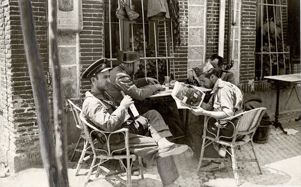 Militiamen having a rest, 1936