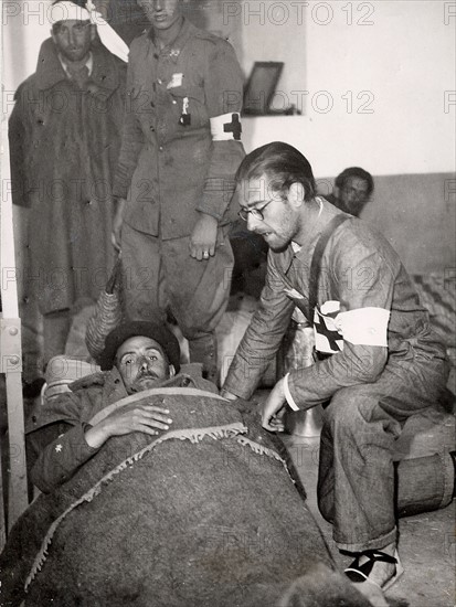 Wounded soldier, 1936