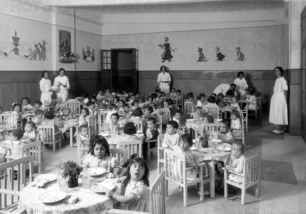 Nursery school in Seville, 1938
