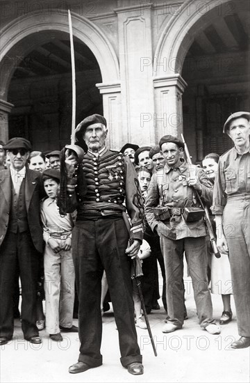 Le doyen des volontaires carlistes de 1936 âgé de 82 ans.