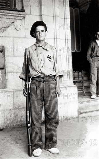 Le benjamin des volontaires carlistes de 1936 âgé de 15 ans.