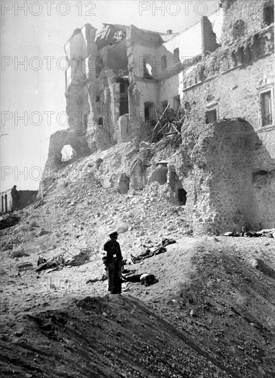 The Alcazar of Toledo taken by the Spanish Nationalists, 1936