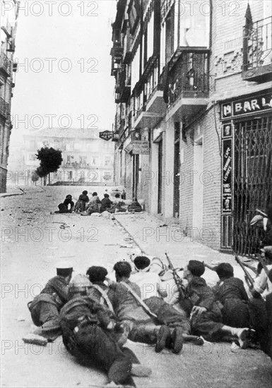 Ville de Tolède pendant la Guerre d'Espagne