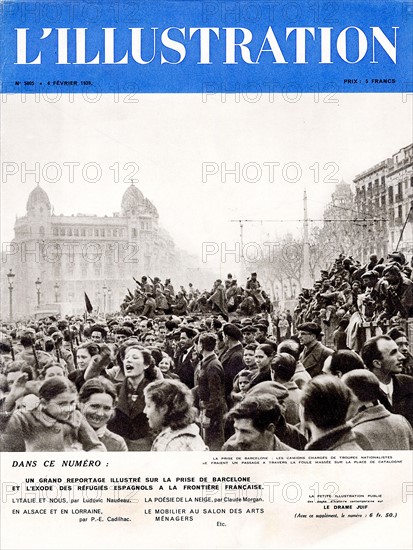 Cover of L'Illustration on the Spanish Civil War, 1939