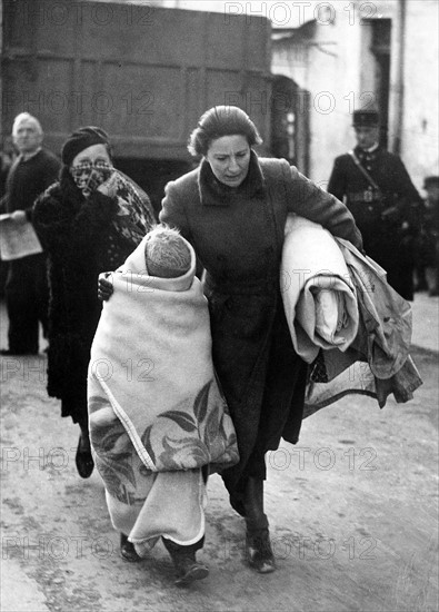 Réfugiés espagnols à la frontière française, 1939