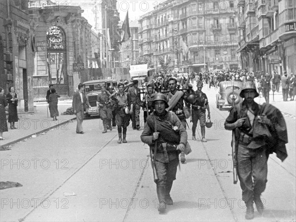 La prise de Bilbao par les Nationalistes, 1937